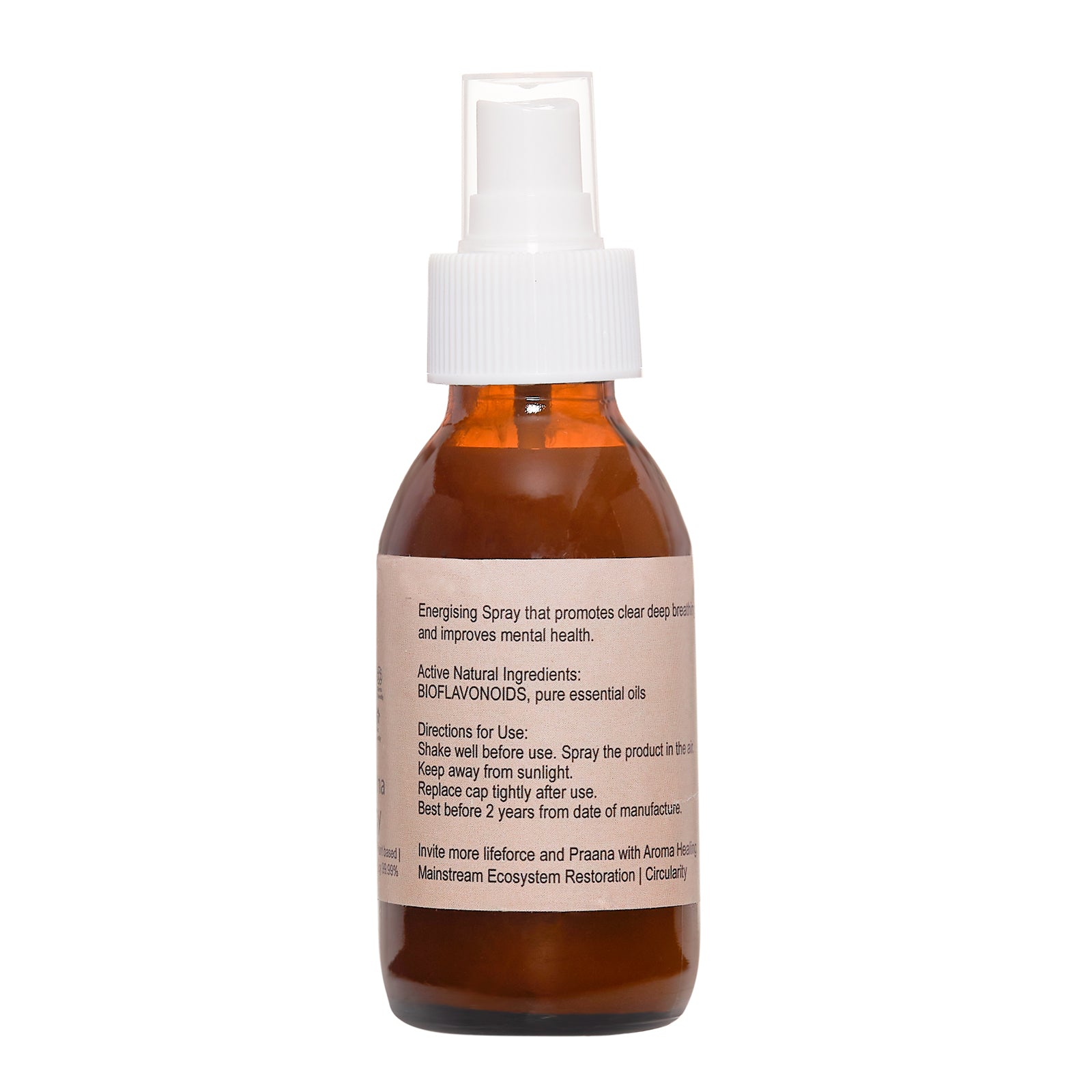 Basil Spray | Tulsi Spray -100% Natural - Plant Based, Eco Friendly & Chemical Free - Praanapoorna - 100ml