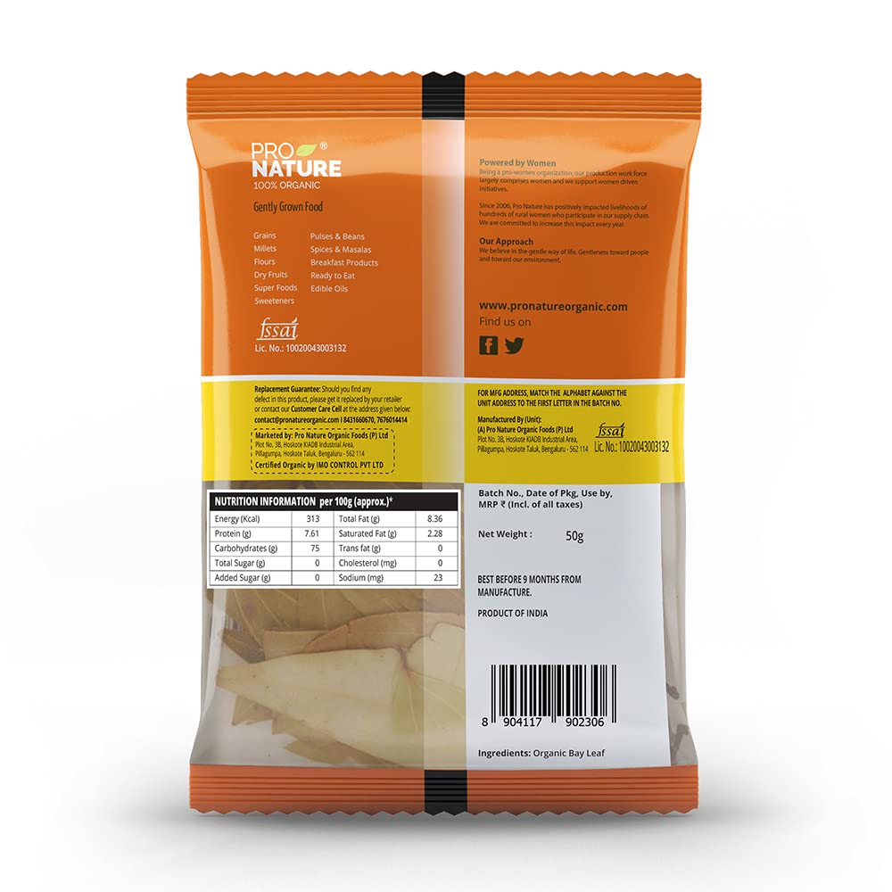 Bay Leaf | Organic - Pro Nature - 50gm