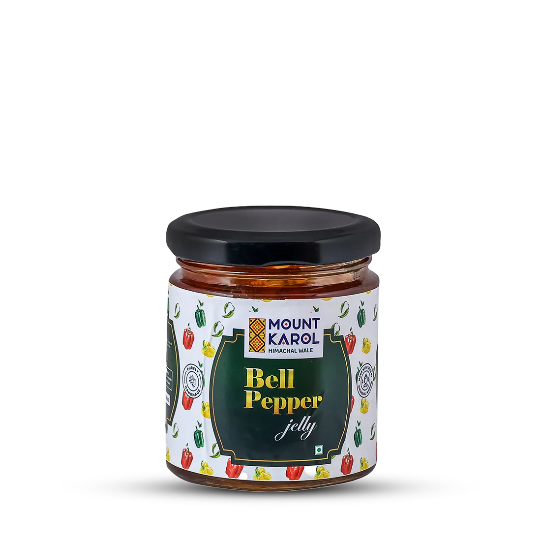 Jelly | Bell Pepper Jelly - Pure Himalayan Flavor - No Emulsifiers, Stabilisers, Nothing Artificial, No Flavour Enhancers, Colours & No Artificial Preservatives - Mount Karol - 250gm