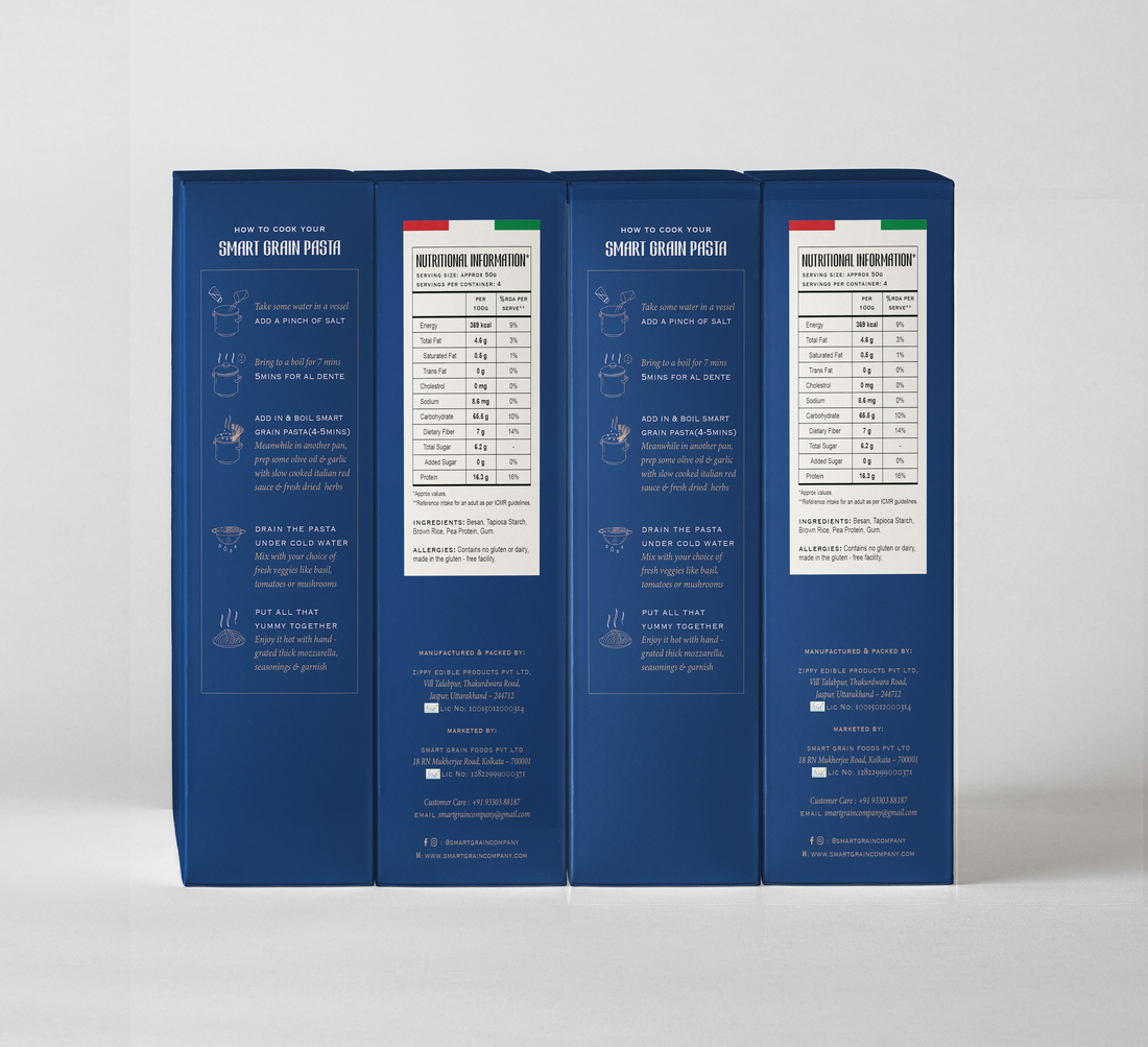 Pasta | Besan Fusilli Pasta (Made With Besan Gram Flour) – Smooth Taste & Texture - Plant Based – High In Protein – Gluten Free, No Maida, No Wheat, Non GMO & No Added Preservatives Or Chemical Free – Smart Grain – 500gm