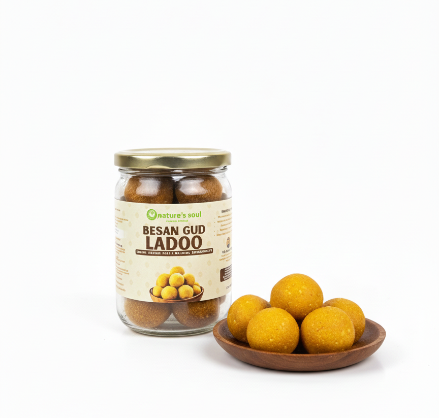 Ladoo | Besan Gud Ladoo - Vegan, Gluten Free & Refined Sugar Free – Nature&