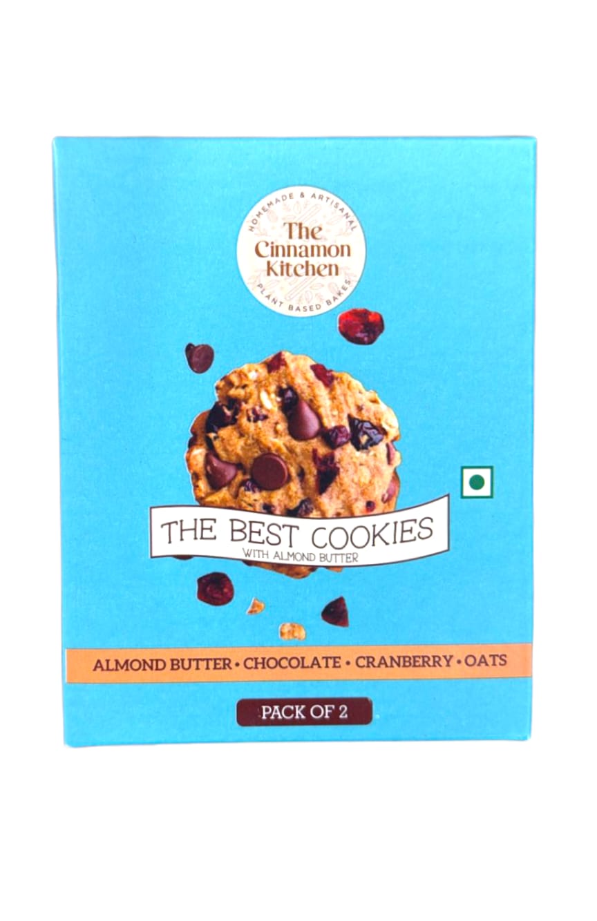 Best Cookies - Vegan, Gluten Free, Sugar Free, Lactose Free, Low Calorie & PCOS Friendly - The Cinnamon Kitchen - Pack Of 2