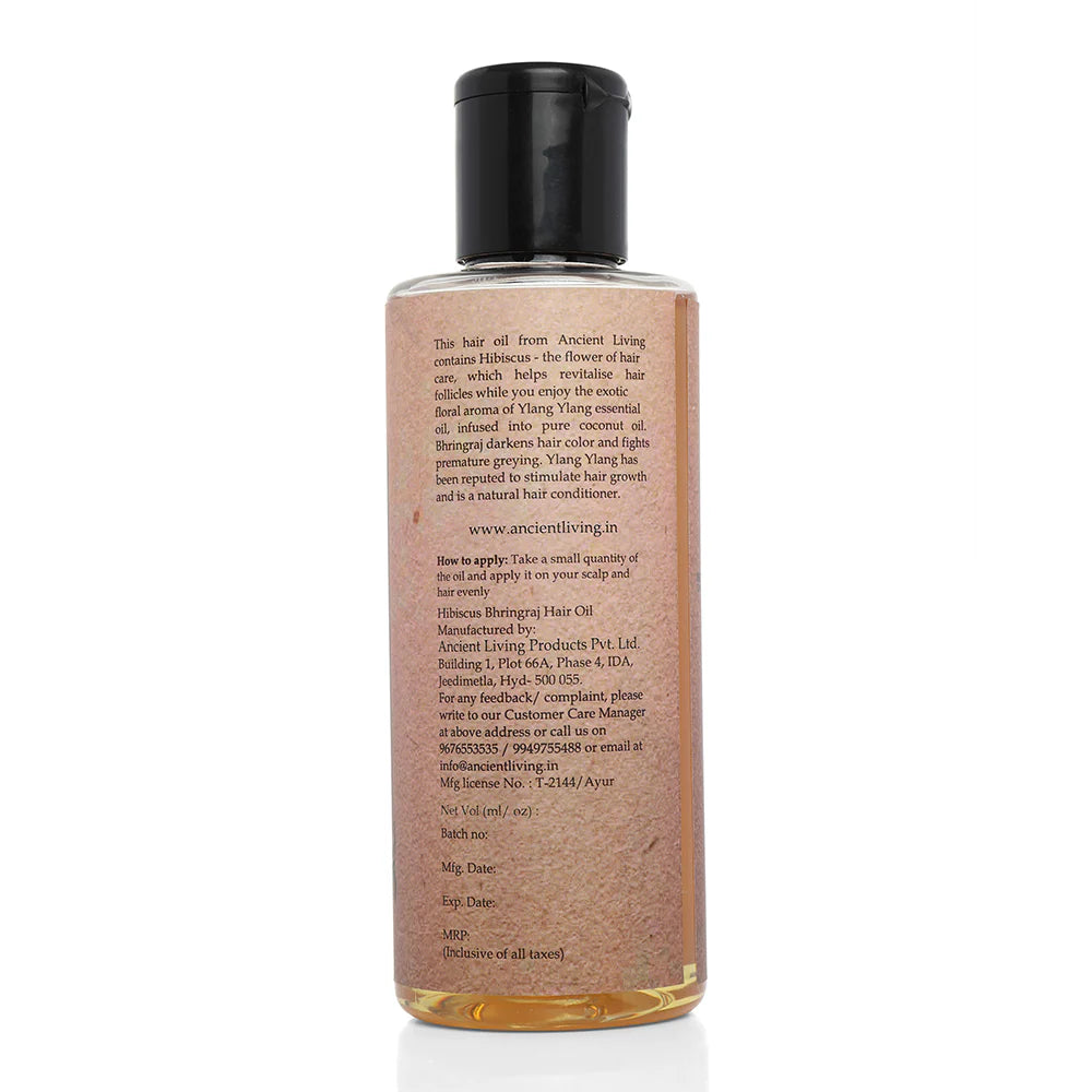 Hair Oil | Organic Hibiscus & Bhringraj Hair Oil – Ancient living – 200ml