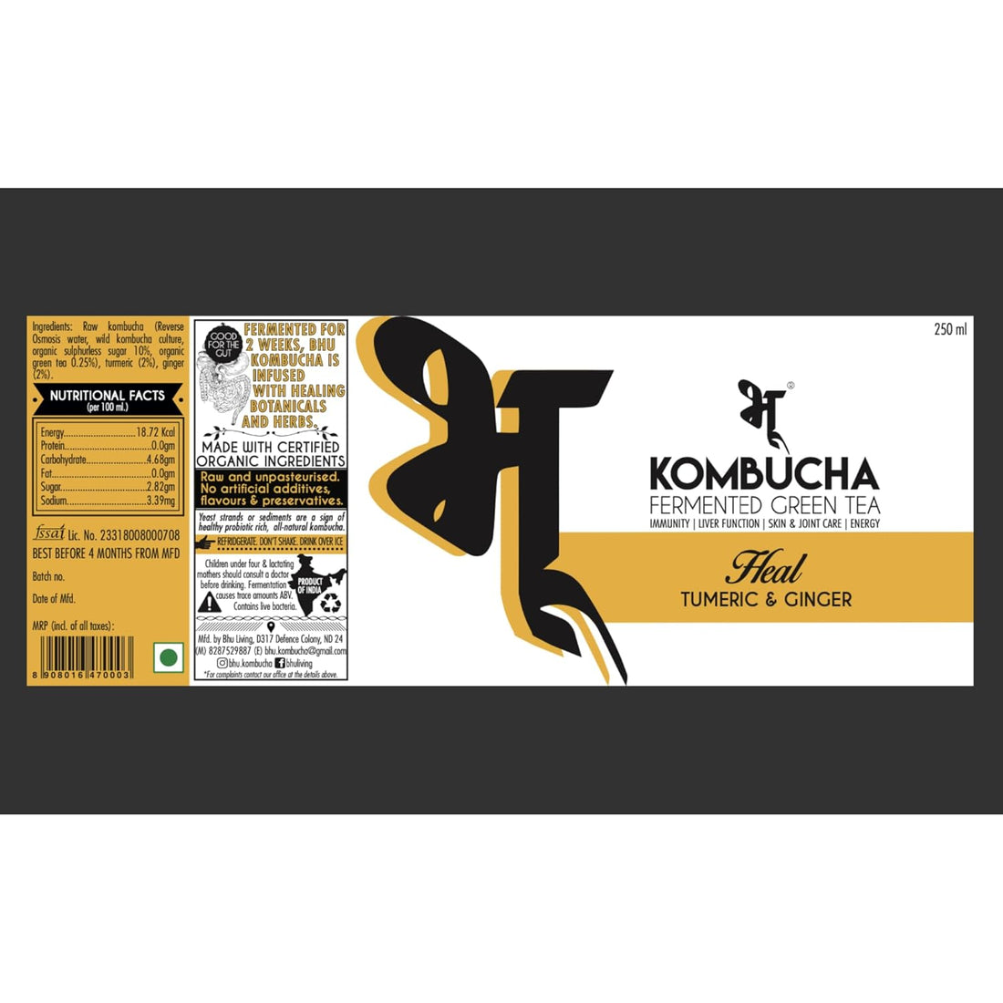 Kombucha Heal - Bhu - 450ml