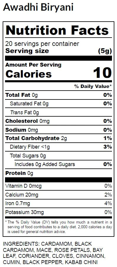 Biryani Masala | Awadhi – Spiced Right – 100gm