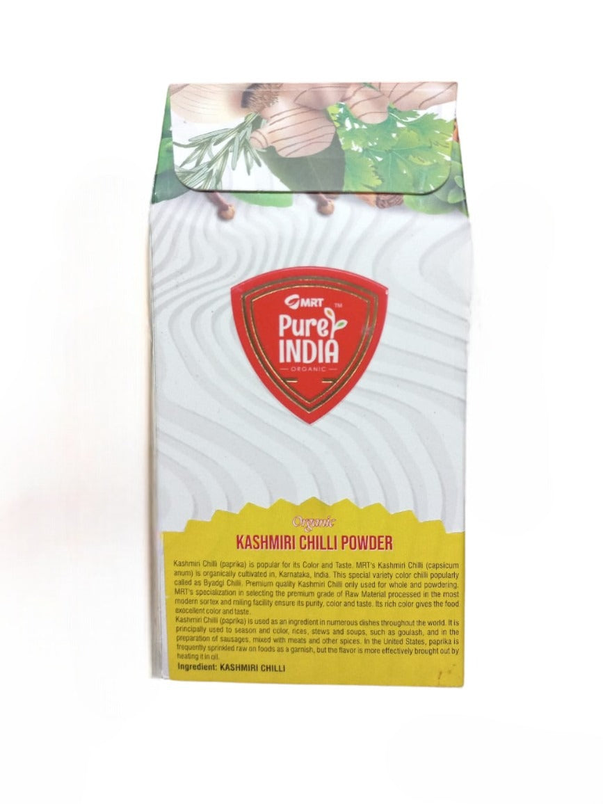 Kashmiri Chilli Powder - Organic - MRT Organics – 100gm