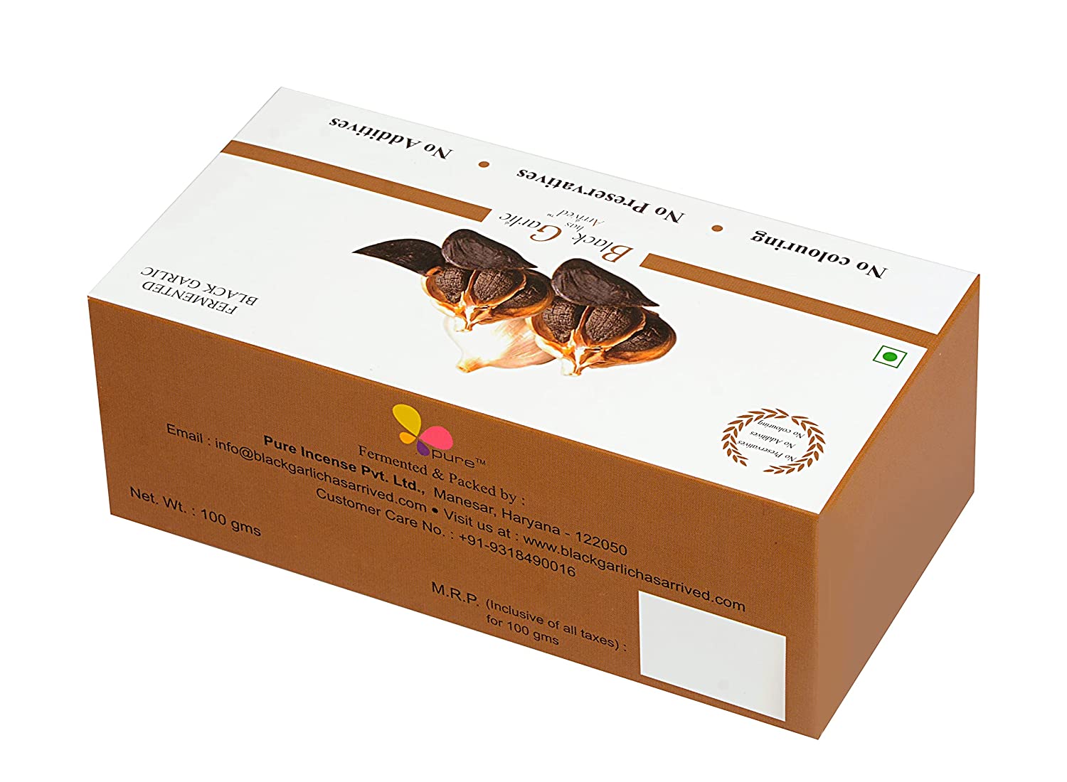 Black Garlic – Fermented, Non Pungent & Great Taste - Kasaya Essential - 100gm