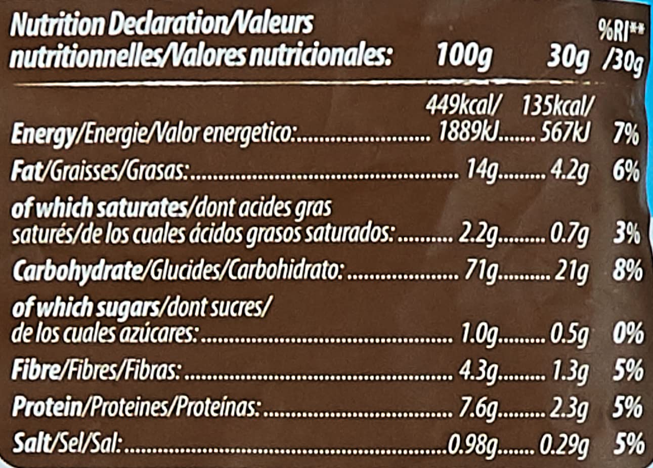 Chips | Brown Rice (Sea Salt & Black Pepper) - Popped – Not Fried - Vegan, Gluten Free, No Preservatives, No Gmo & No Gmo – RiceUp – 60gm