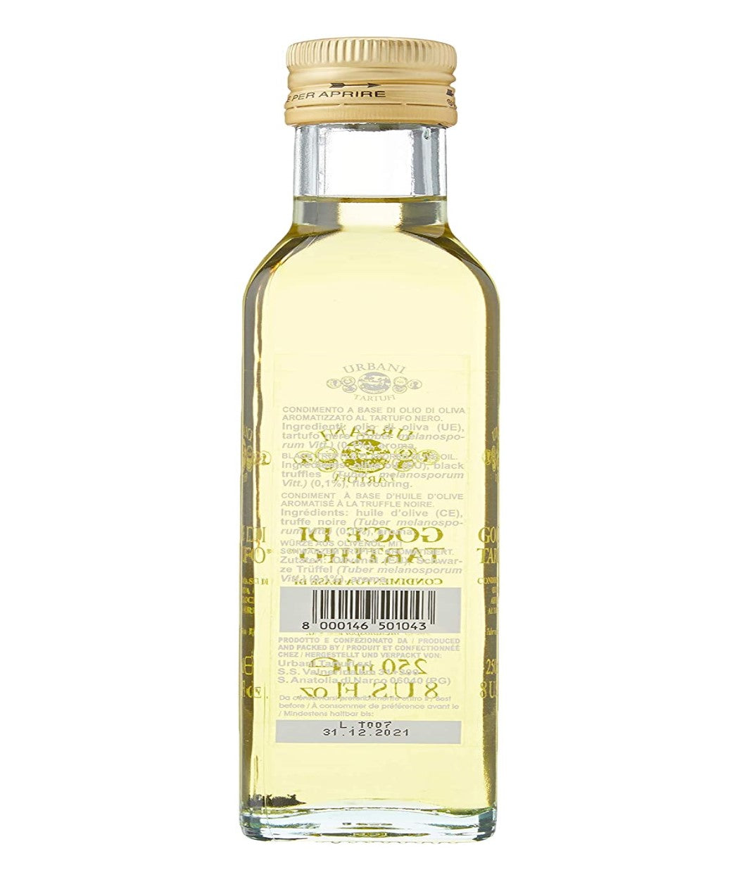 Black Truffle Oil – Italian Excellence - Urbani – 250ml