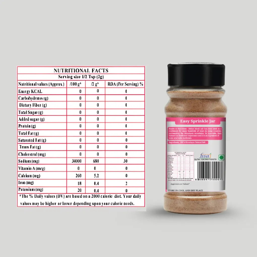 Salt | Black Salt - Organic Nation - 150gm