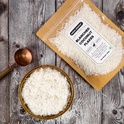 Blanched Coconut Flakes – Urban Platter - 400gm