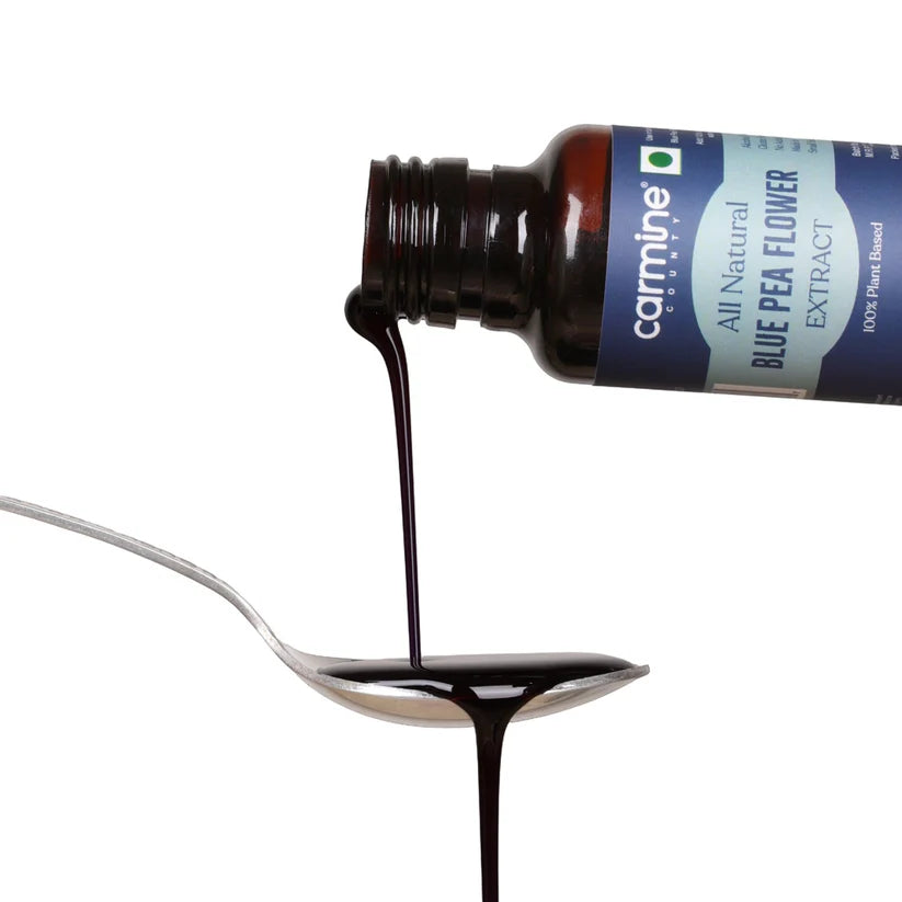 Blue Pea Flower Extract | All Natural – Vegan, Gluten Free, Alcohol Free, No added Sugar & No Artificial Ingredients – Carmine County – 10ml