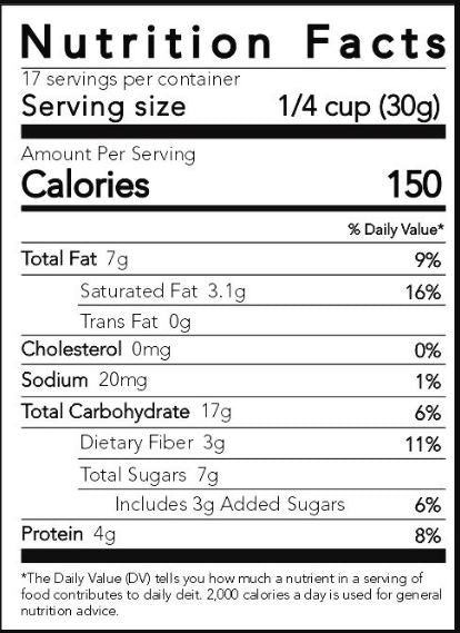 Granola | Blueberry Blaze Granola - Vegan & Gluten Free - The Nibble Box - 500gm