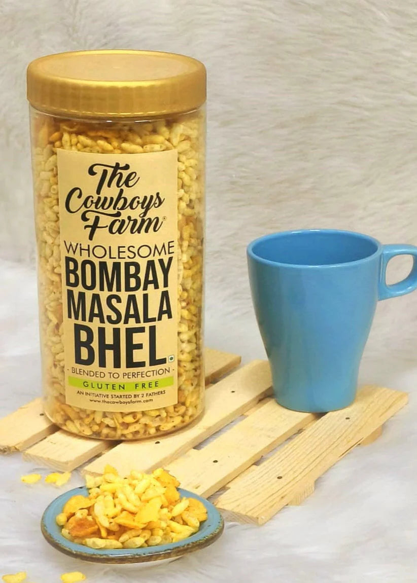 Bhel | Wholesome Bombay Masala Bhel – Gluten Free & No Palm Oil – The Cowboys Farm – 180gm