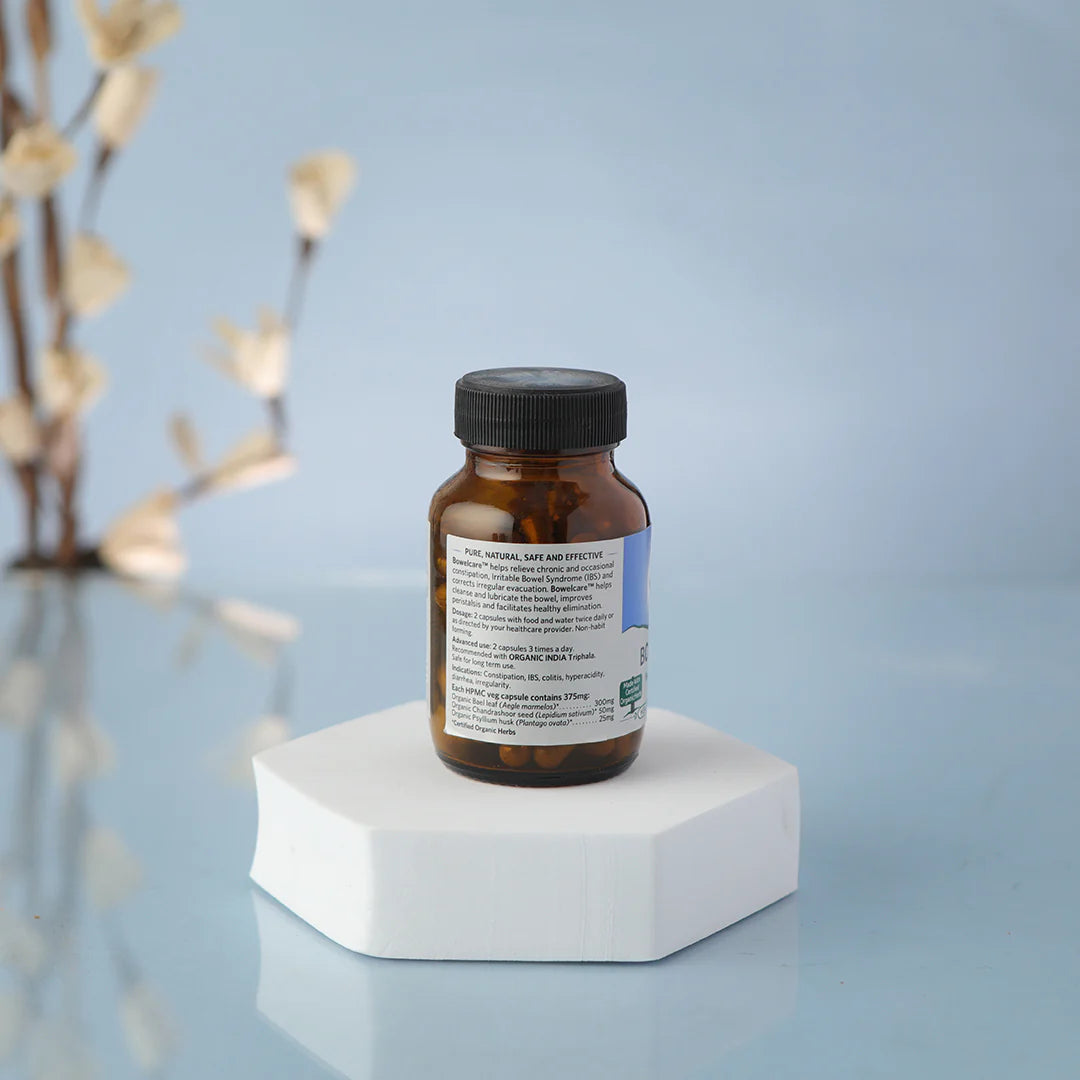 Bowelcare - Relives Constipation & IBS - Organic India - 60Caps.