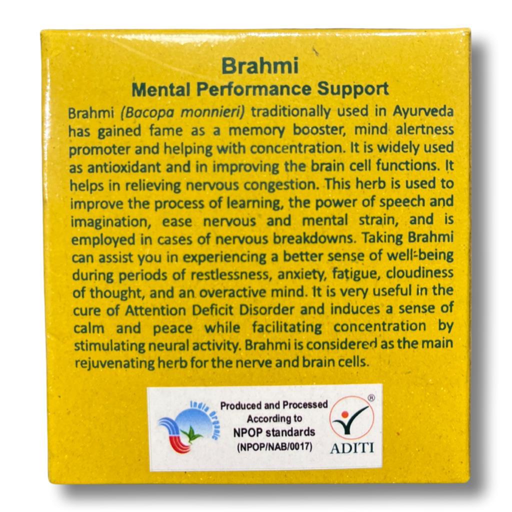 Brahmi | (Mental Performance Support) - Aurospirul - 100 Capsules