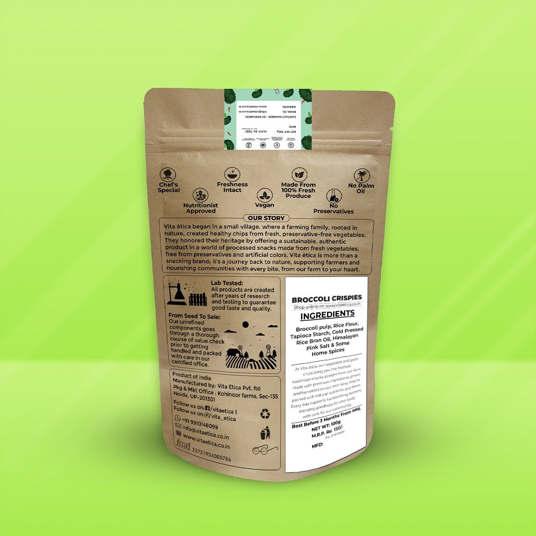 Crispies | Broccoli Crispies - Baked - Chef&