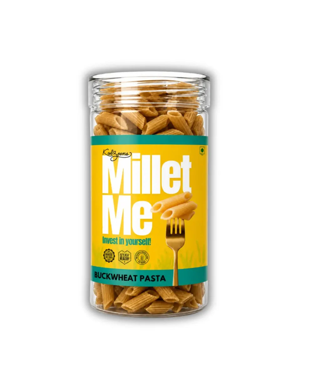 Pasta | Millet Me (Buckwheat Pasta) -100% Gluten-Free & Fasting Friendly-Gluten Free,- No maida, No wheat, No Artificial Additives, No Preservatives – Kuizeens – 230gm