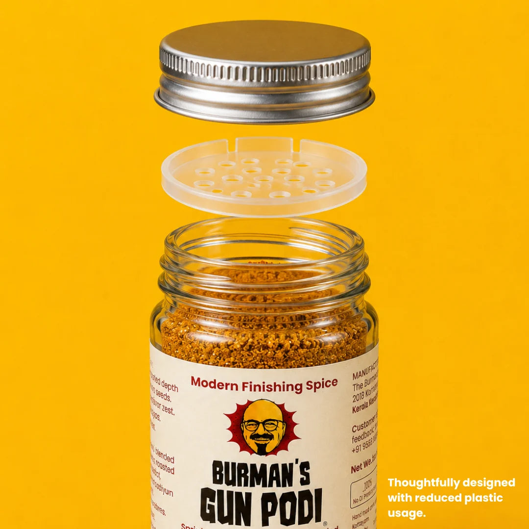 Seasoning | Spicy with Pumpkin Seeds (Hemp Hearts & Kaffir Lime) - Gluten Free , Vegan-Natural Ingredients, No Onion -Gun Podi- 50gm