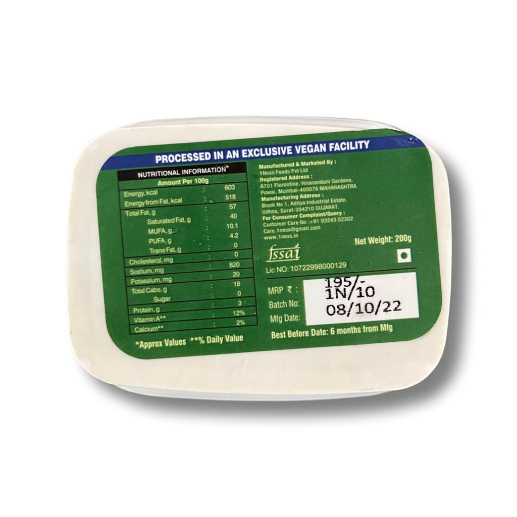 Butter | Herbs & Garlic (Nutter) - Vegan, Gluten Free, Dairy Free, Lactose Free, Cholesterol Free, Gmo Free & Preservatives Free - 1Ness - 200gm