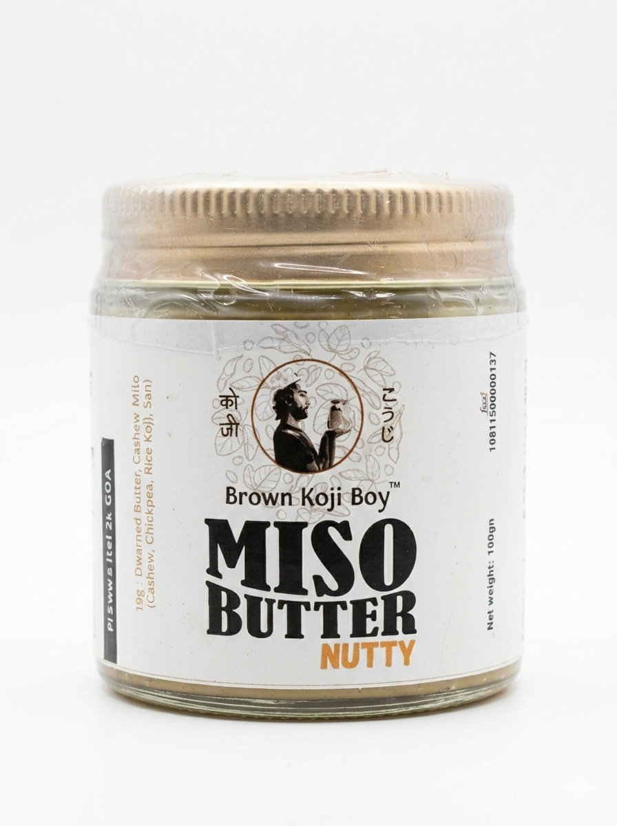 Miso | Butter Nutty Miso –Fermented- No Preservatives – Brown Koji Boy – 200gm