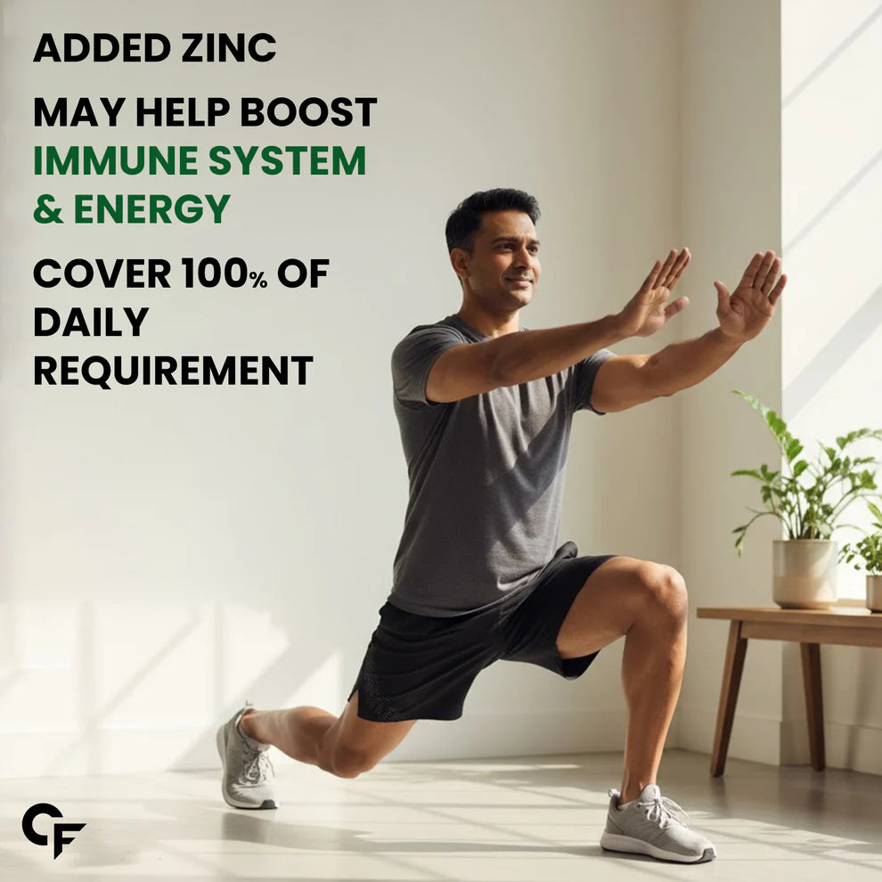 Calcium Magnesium Zinc Tablets – For Bone & Joint Support Vitamin D3, K2 MK7 & B12 for Better Absorption & Energy- Carbamide Forte-10 Tablets