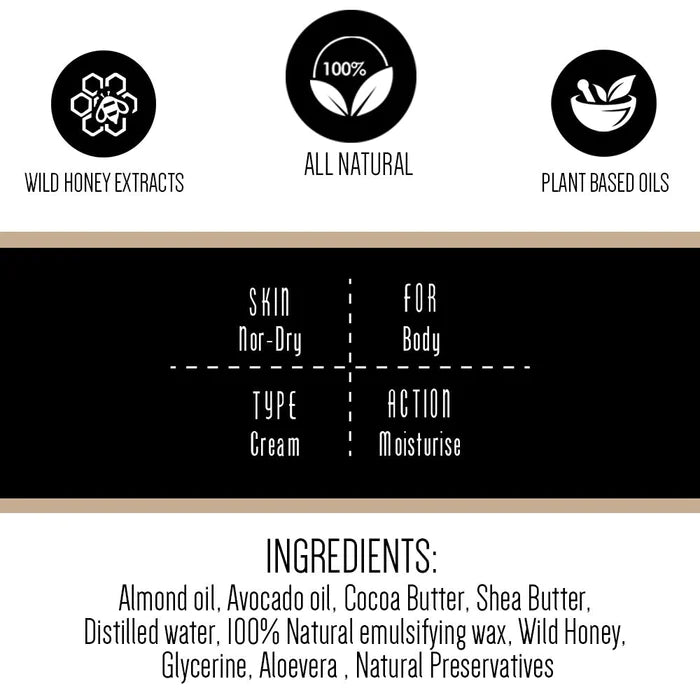 Cocoa Body Butter & Wild Honey - Gulnare - 250gm