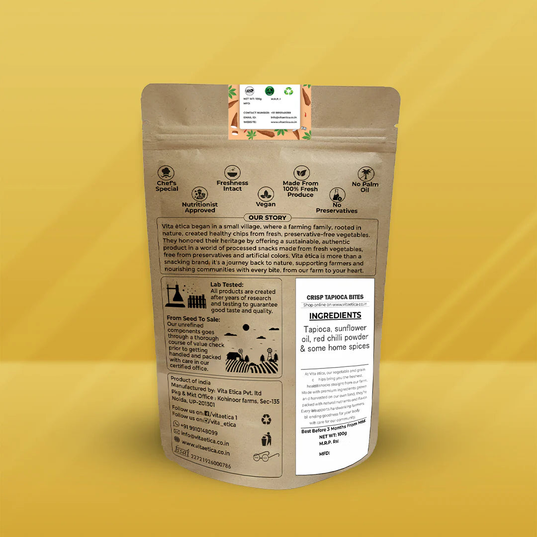 Chips | Crisp Tapioca Bites (Tapioca Chips) - Baked - Chef&