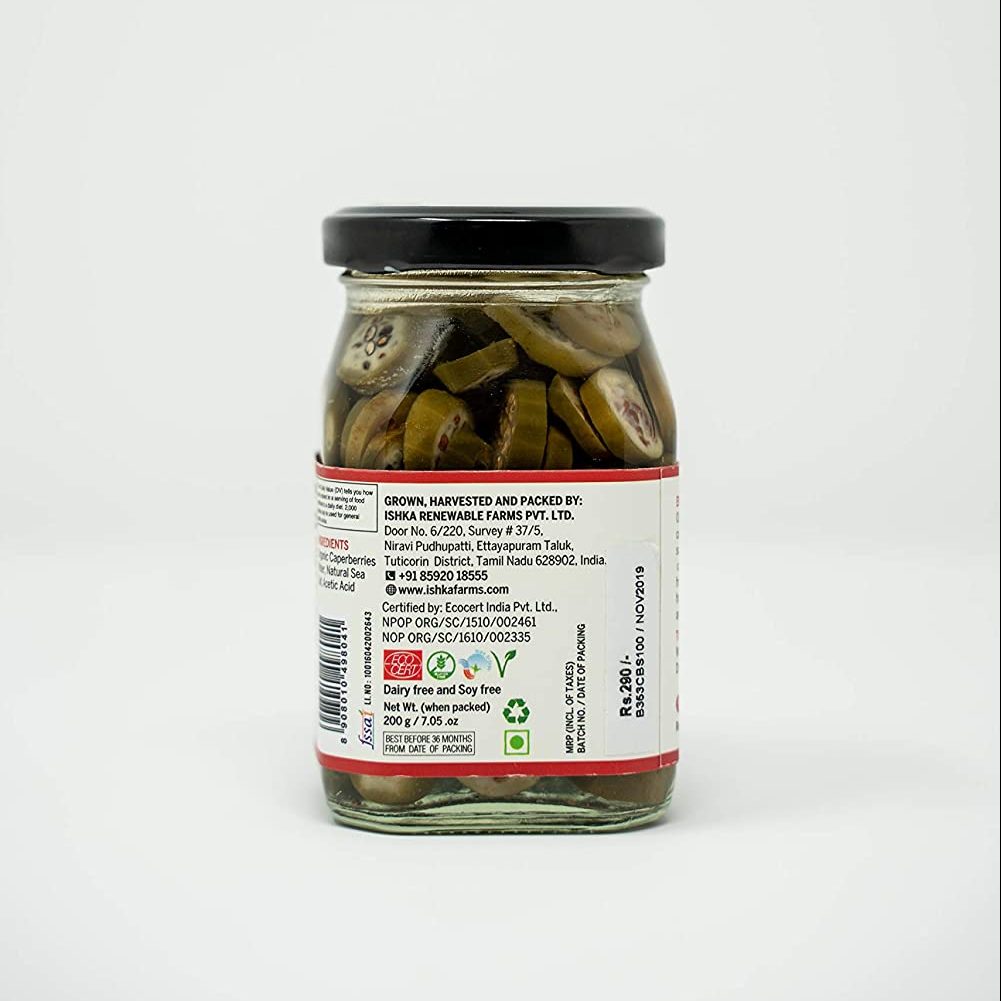 Caper Berries Sliced – Ishka Farms – 200gm