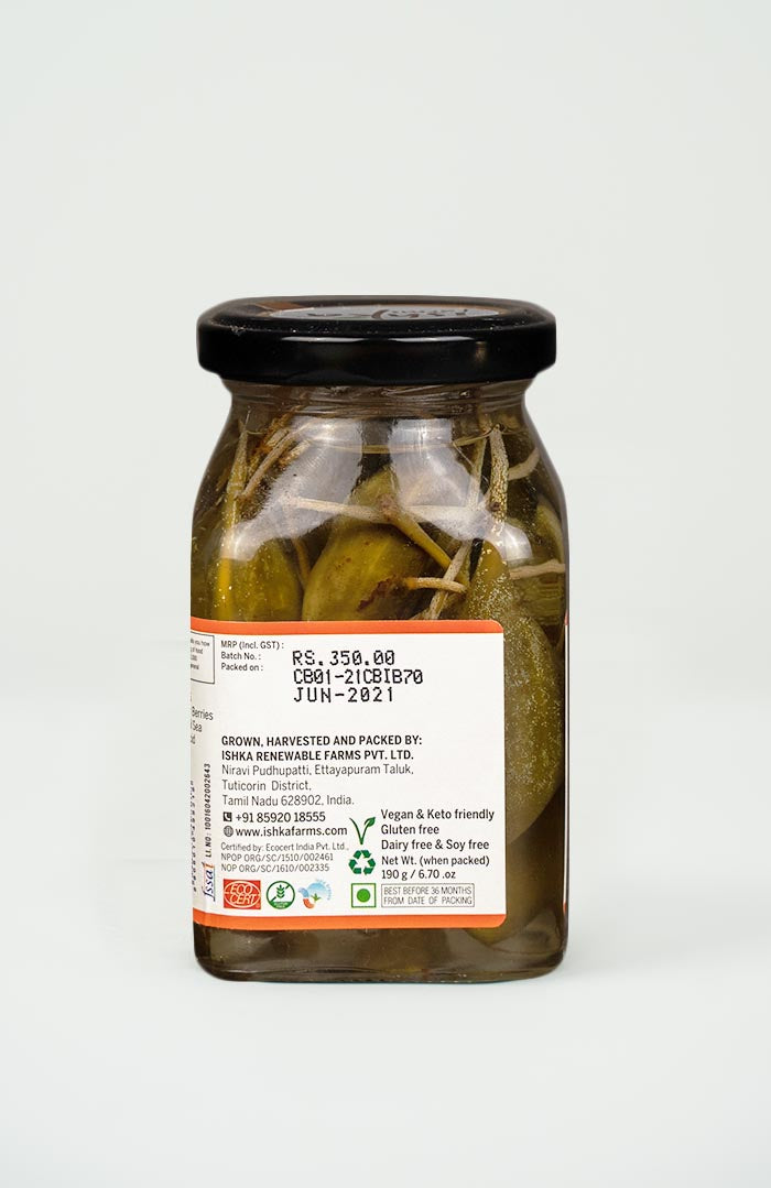 Capers Berries in Brine - Ishka Farms 200gm