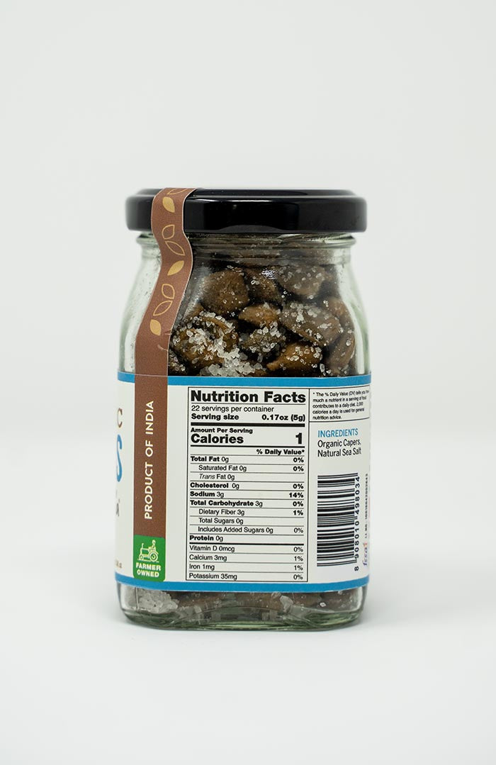 Capers in Sea Salt Premium - Ishka Farms - 200gm