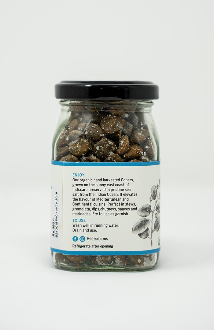 Capers in Sea Salt Premium - Ishka Farms - 200gm