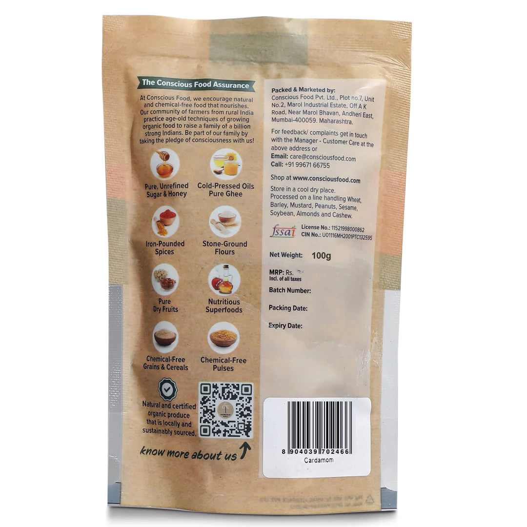 Cardamom | Conscious Food - 50gm