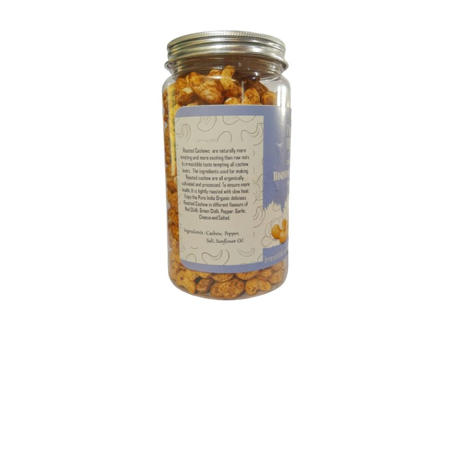 Cashew | Pepper (Roasted) – USDA Organic – Mrt Organics – 500gm