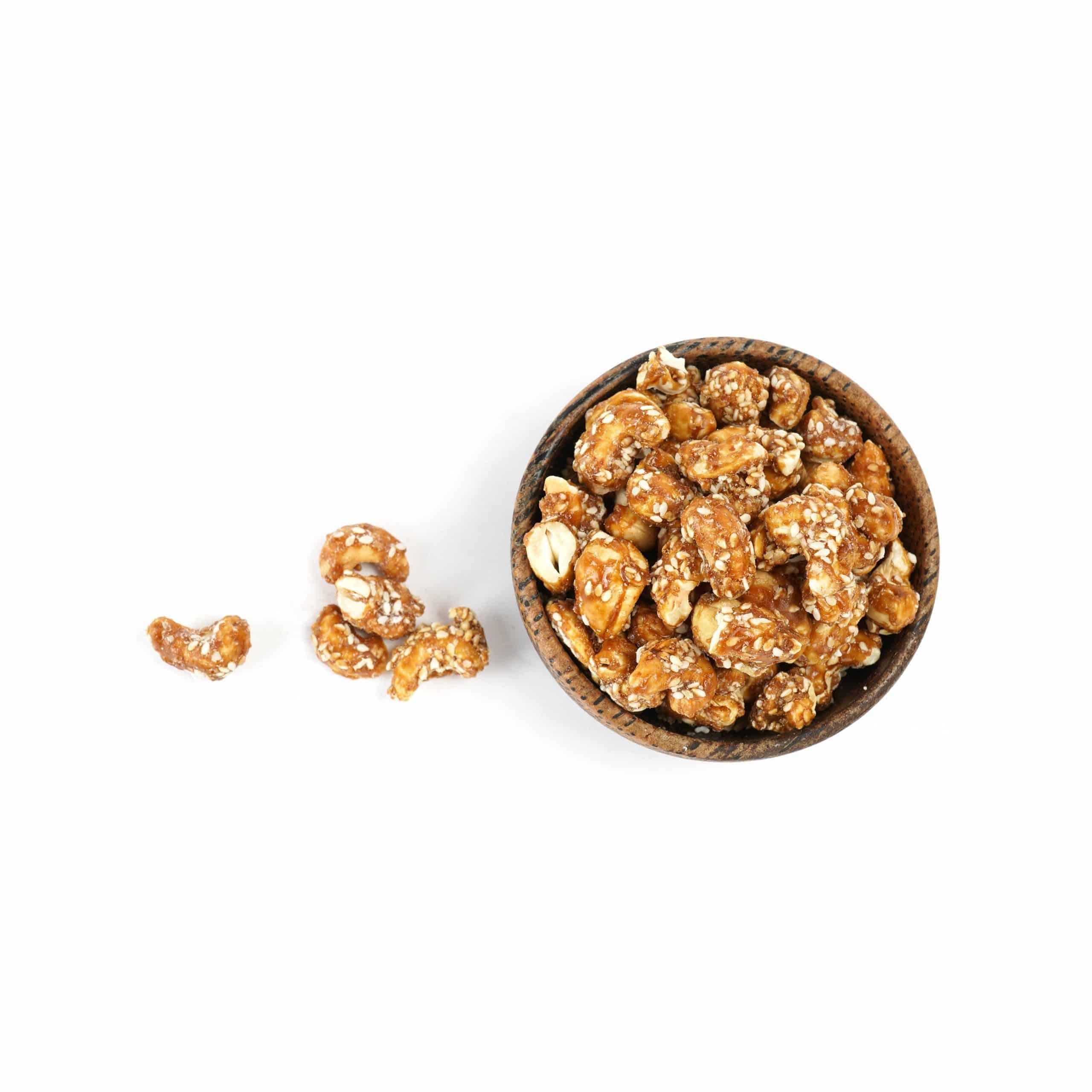 Cashews | Honey Roasted - Gluten Free, Keto Friendly & High Protein - Nourish Organics - 100gm