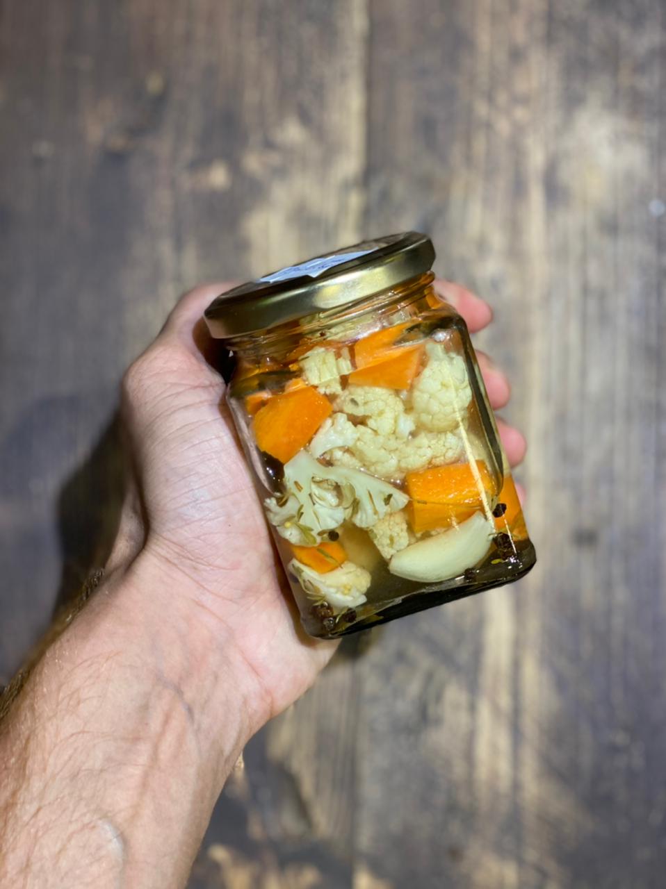 Cauliflower & Carrot Pickle - Oil Free - Nature&