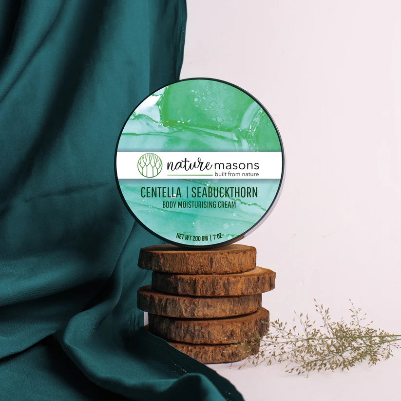 Cream | Body Moisturising Cream - Centella - Seabuckthorn - Certified Organic - Vegan - Nature Masons - 200gm