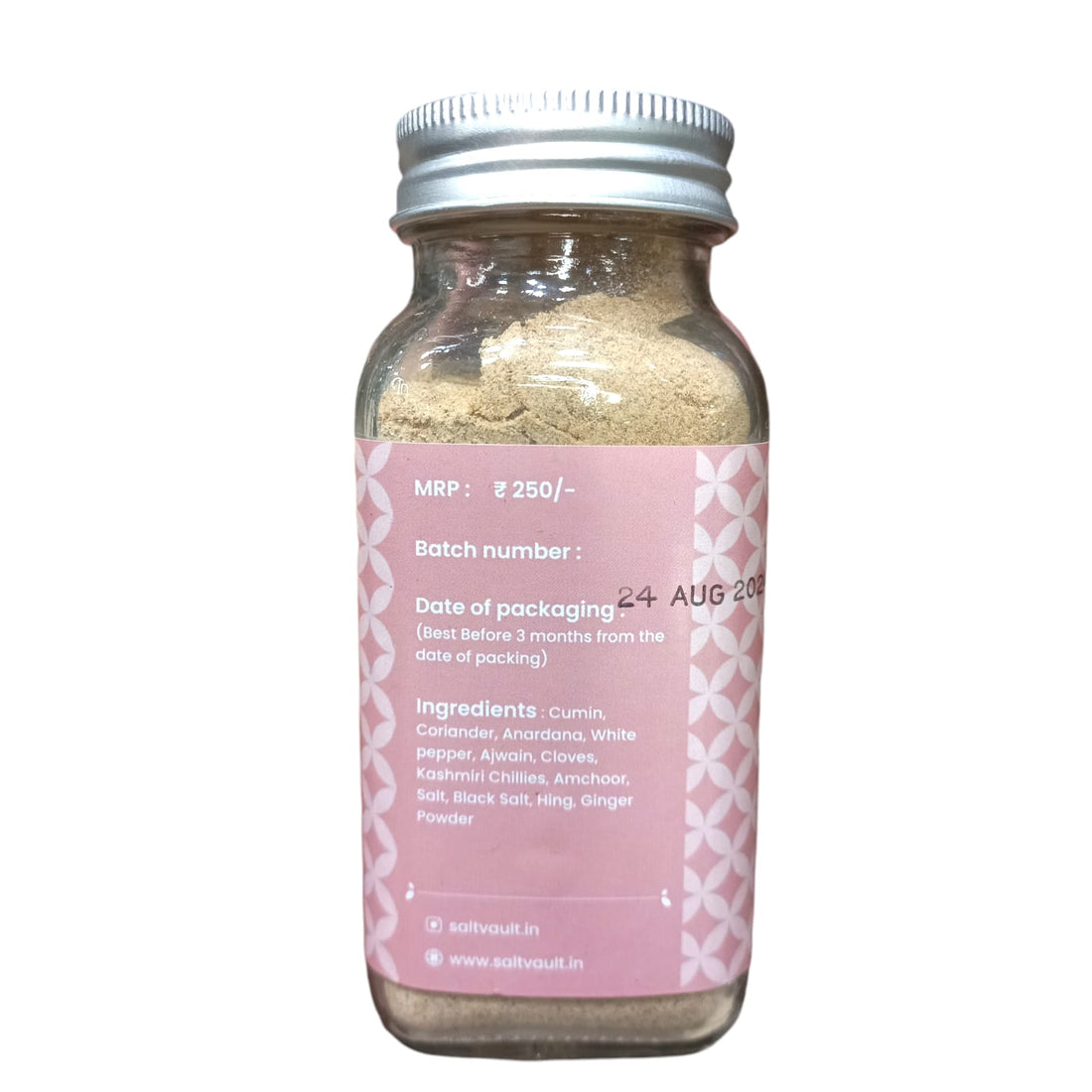 Chaat Masala | Freshly Roasted - No Added Artificial Color & No Added Preservatives - Salt Vault - 100gm