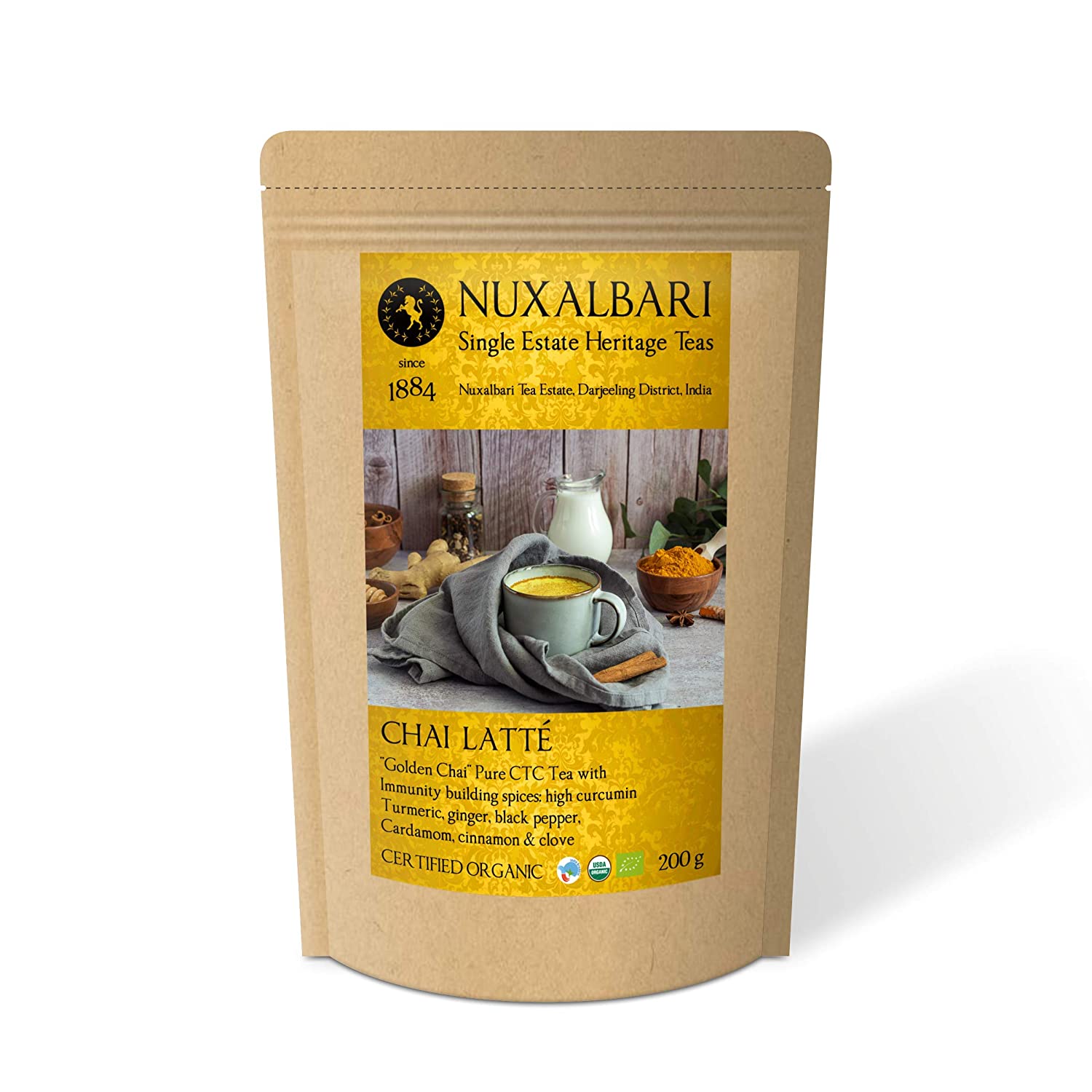 Tea | Chai Latte - USDA Organic - Nuxalbari - 200gm