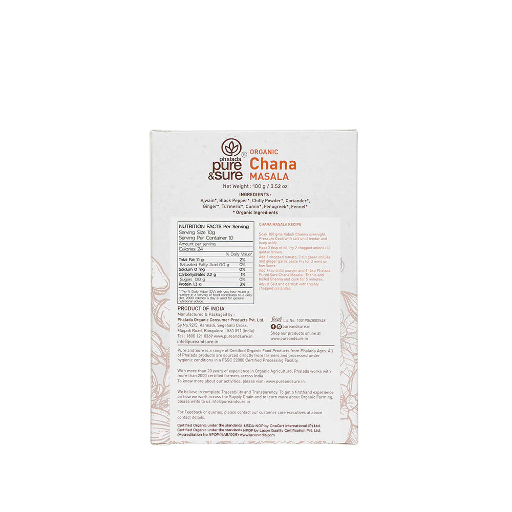 Chana Masala - Pure and Sure - 100gm