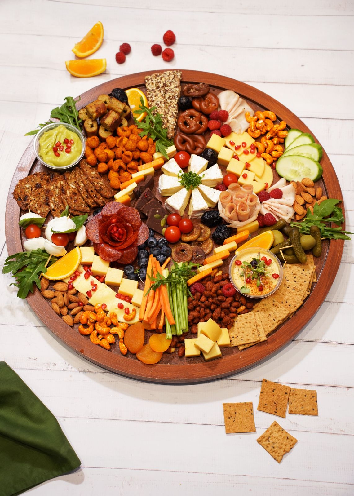 Charcuterie Grazing Board - Non Veg - Fresh - Made with Organic Ingredients