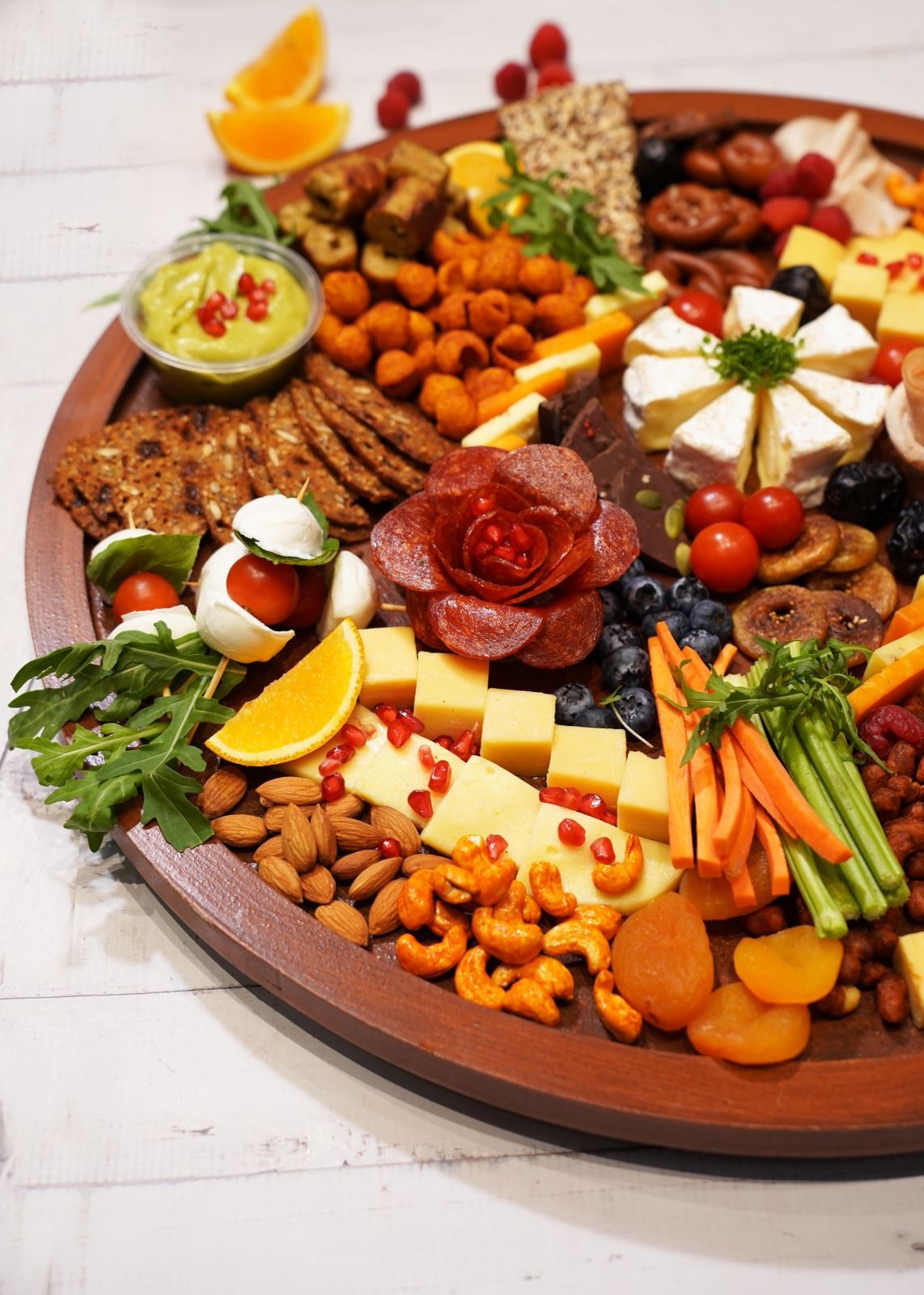 Charcuterie Grazing Board - Non Veg - Fresh - Made with Organic Ingredients