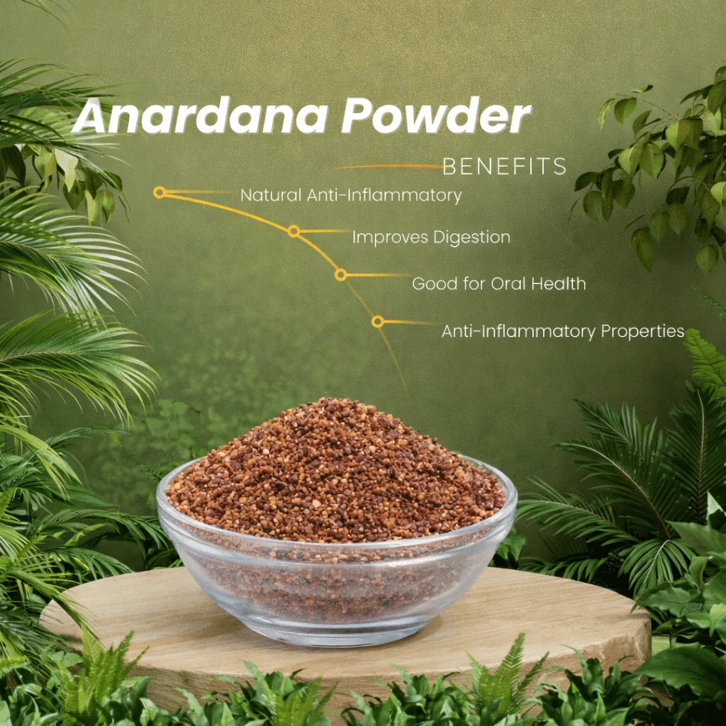 Pomegranate Seed Powder | Organic Anardana Powder - Certified organic, Non-GMO, Preservative-free, No Artificial flavors - Organic Kheti Farm – 100gm