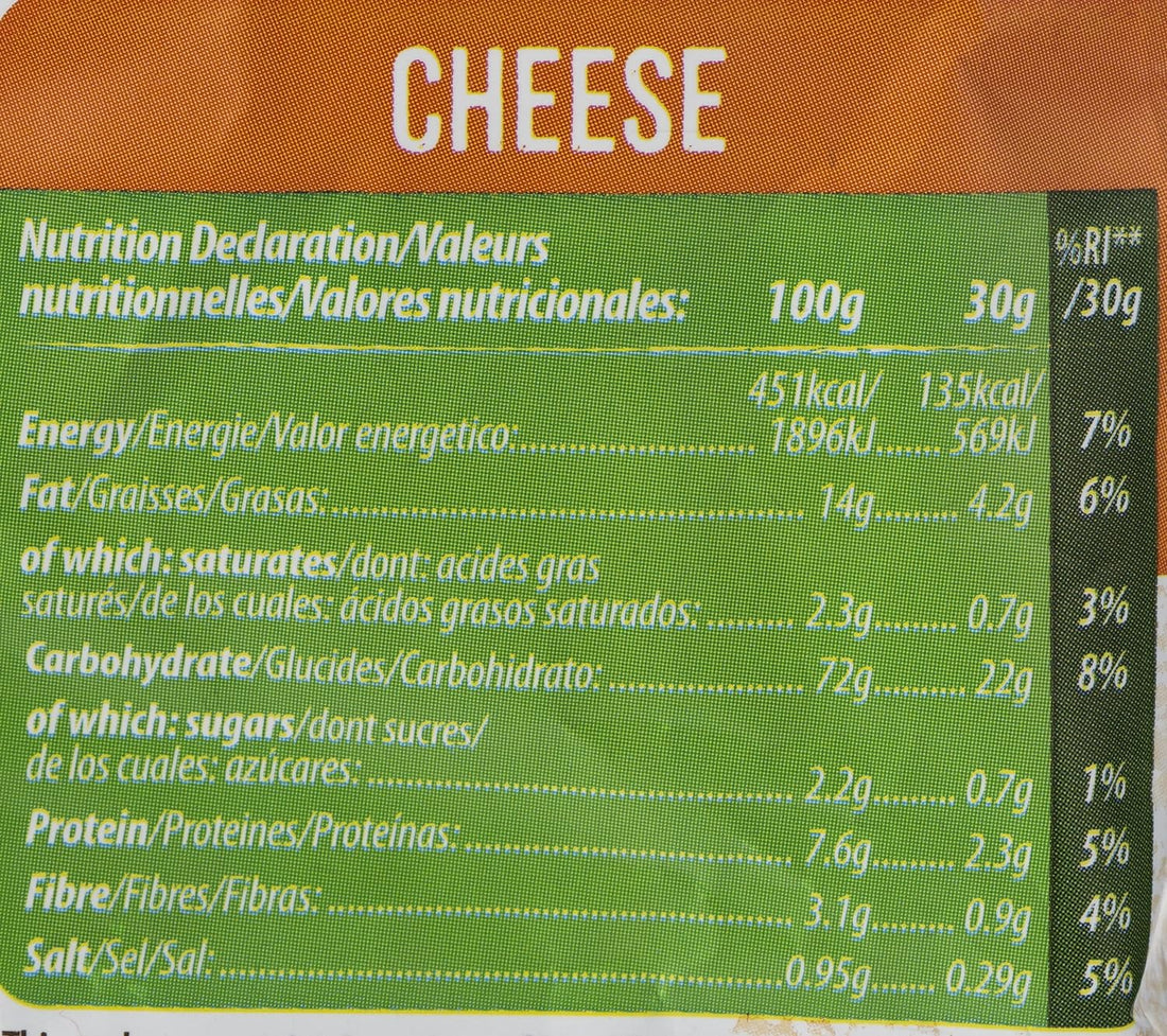 Chips | Brown Rice Chips With Cheese - Vegan, Gluten Free, Not Fried - RiceUp - 60gm