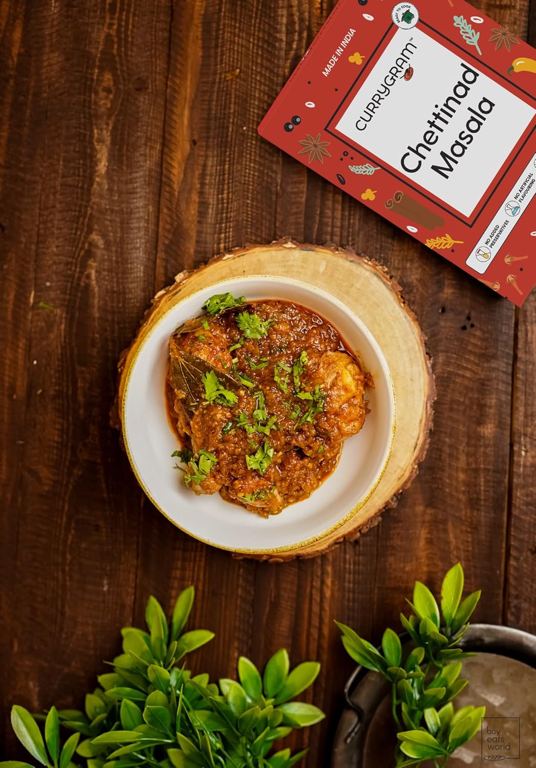 Chettinad Masala | Read To Cook Gravy – Natural - Vegan, No Added Preservatives, No Artificial Flavouring & No Added colour - Currygram – 300gm