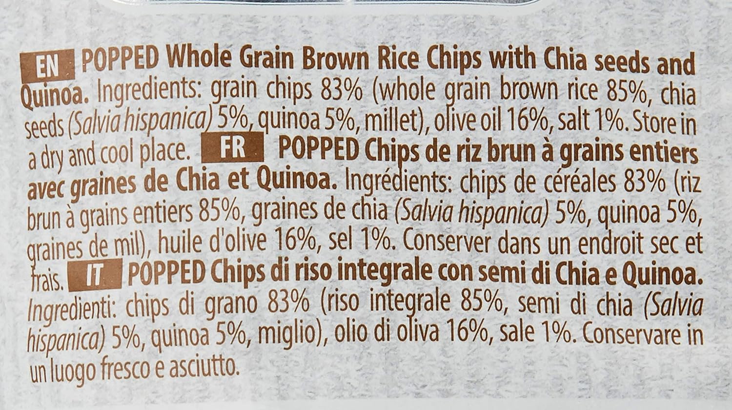 Chips | Organic Rice Chips with Super Seeds - Chia And Quinoa - Vegan, Gluten Free, Not Fried & Whole Grain With Olive Oil - RiceUp - 60gm