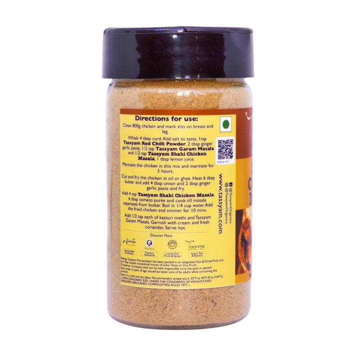 Chicken Masala | Shahi – The Original – Organic – No Artificial Colours, Flvours & No Added Preservatives – Tassyam Organic – 100gm