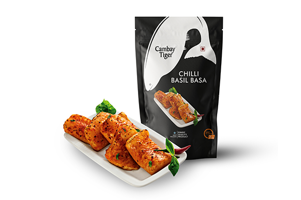 Chilli Basil Basa – Antibiotics And Hormone Free – Cambay Tiger – 200gm