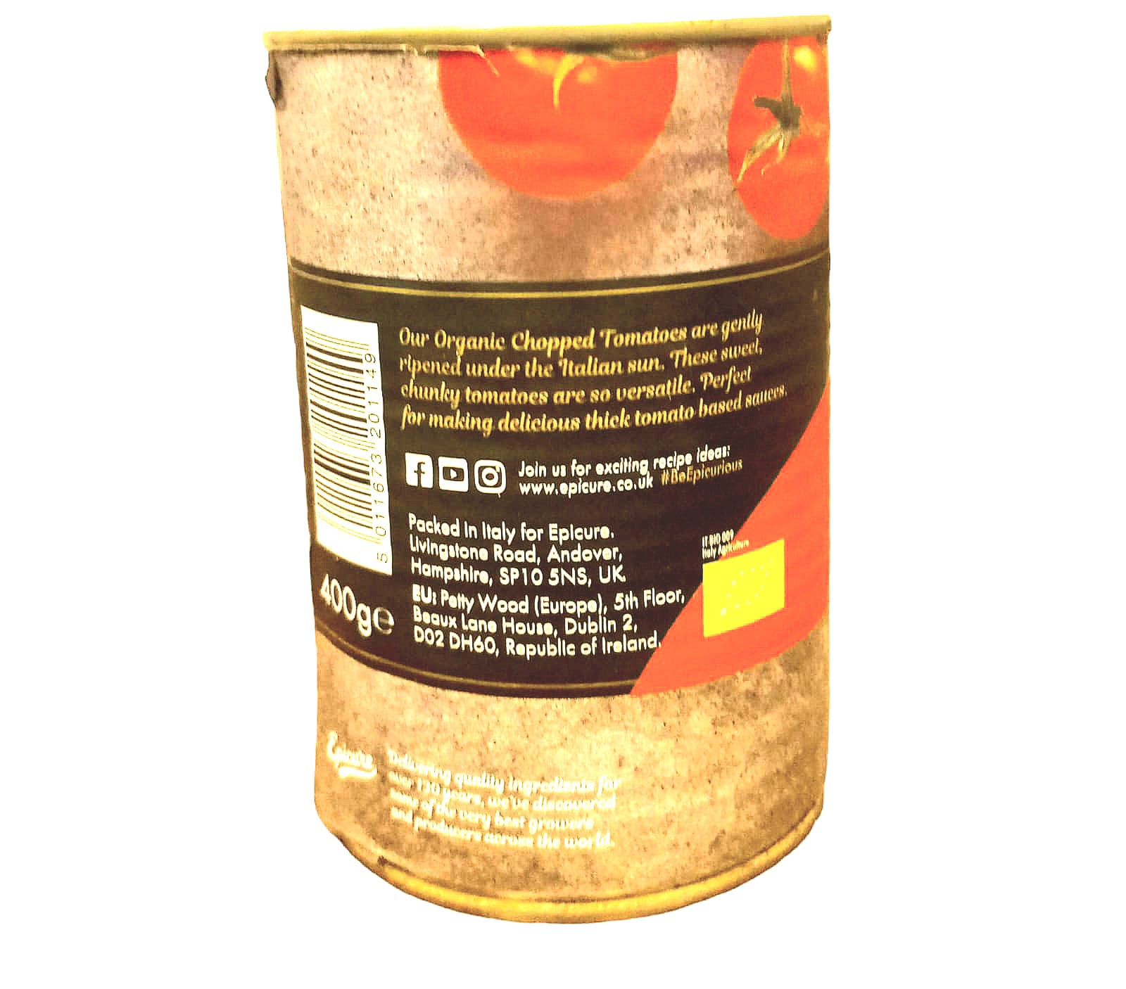 Chopped Tomatoes | Italian Chopped Tomatoes In Rich Tomato Juice - Delicious For Pasta Sauces And Casseroles - Epicure - 400gm