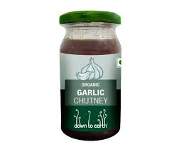 Chutney| Garlic Chutney-Vegan-USDA Organic – Down to Earth – 220gm